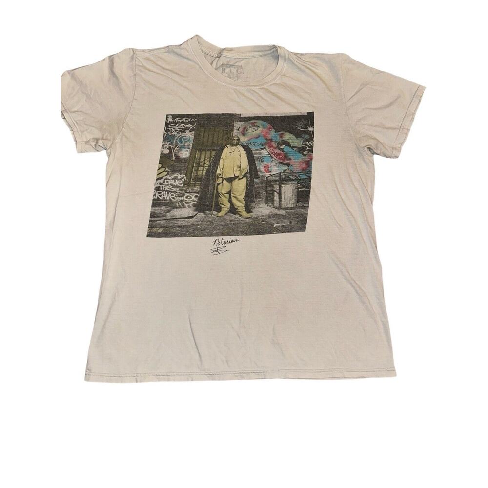 The Notorious B.I.G. Mens White Graphic T Shirt‎ Size M